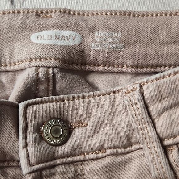 Old Navy -41 Rock Star super skinny jeans‎ Built-in Warm pink size 4 - Picture 4 of 8